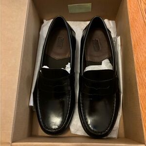 NWT- boys penny loafer , leather (black) size 3 m